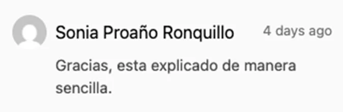 Testimonio de estudiante 5